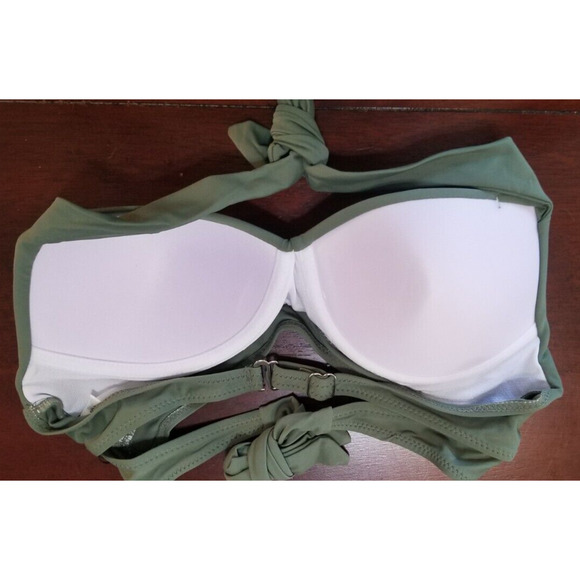 Tempt Me - Women’s Olive Green 2 Piece Bikini Swim Suit Swimwear Bathing SZ Sm - Picture 8 of 11